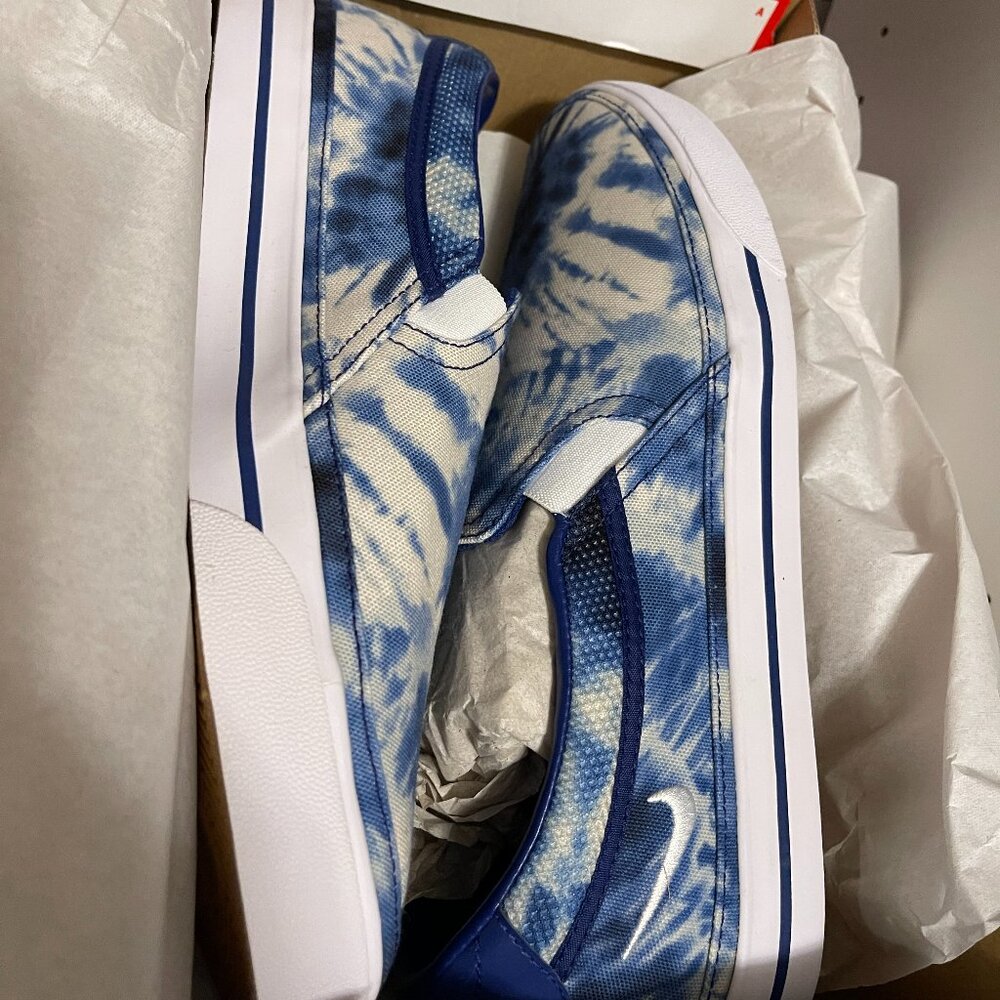 NWB NEW Nike Court Legacy SLP 11 tie dye blue DH1439 901